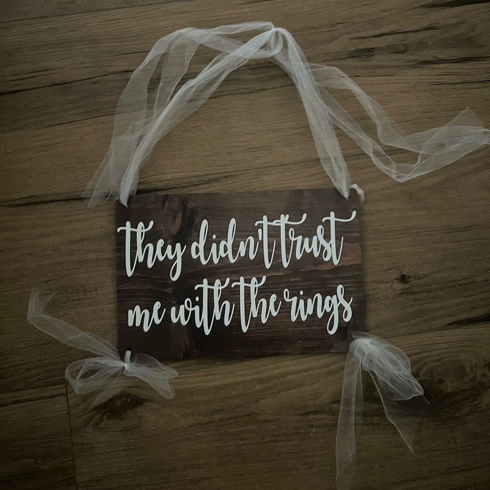 Ring Bearer Sign